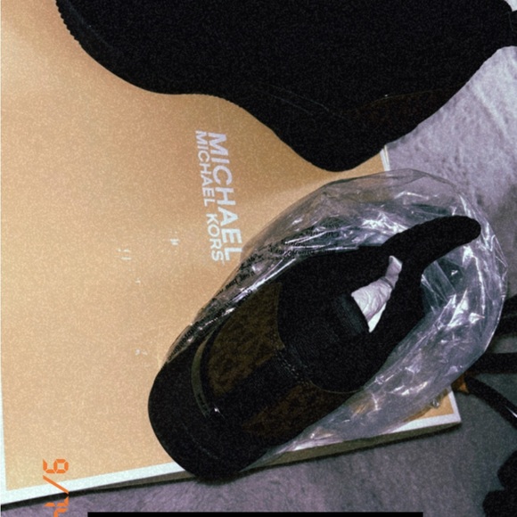 Michael Kors Black and Brown Sneakers - Picture 1 of 3